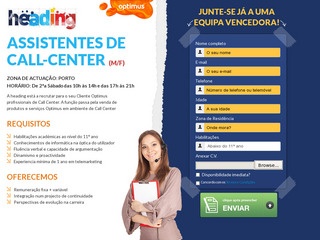 Recrutamento Call-Center Porto